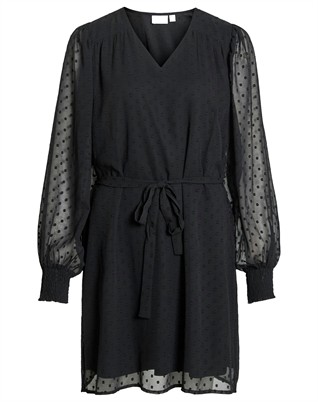 VIEdee V-Neck Kleid - Schwarz